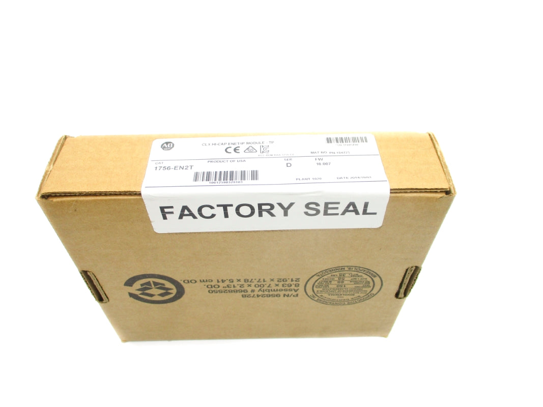 ALLEN BRADLEY 1756-EN2T SER. D F/W 10.007 DATE: 2014 NSFS