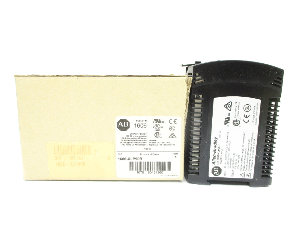 ALLEN BRADLEY 1606-XLP90B SER. A 100-120/220-240VAC 7.5A (WH) NSMP