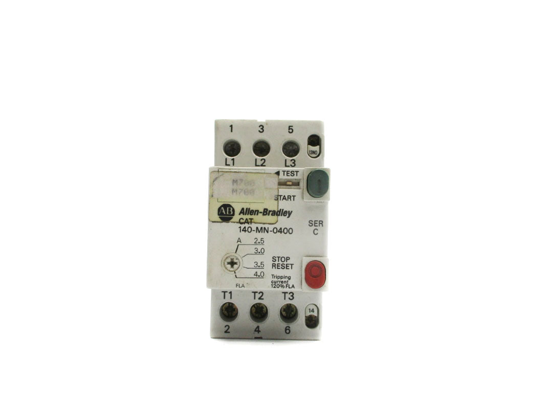 ALLEN BRADLEY 140-MN-0400 SER. C 600V 2.5-4.0A UNMP