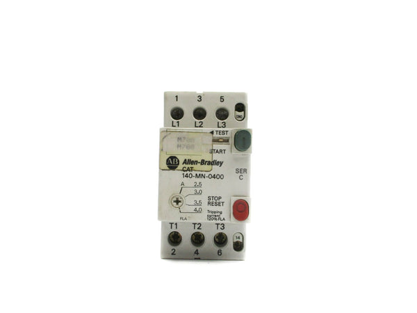 ALLEN BRADLEY 140-MN-0400 SER. C 600V 2.5-4.0A UNMP