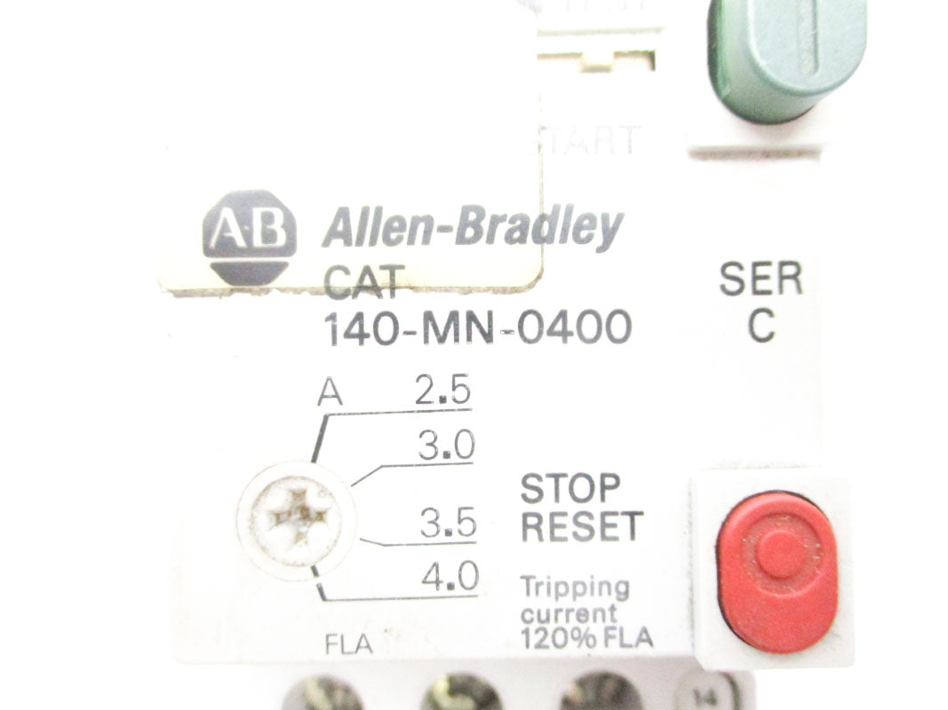 ALLEN BRADLEY 140-MN-0400 SER. C 600V 2.5-4.0A UNMP