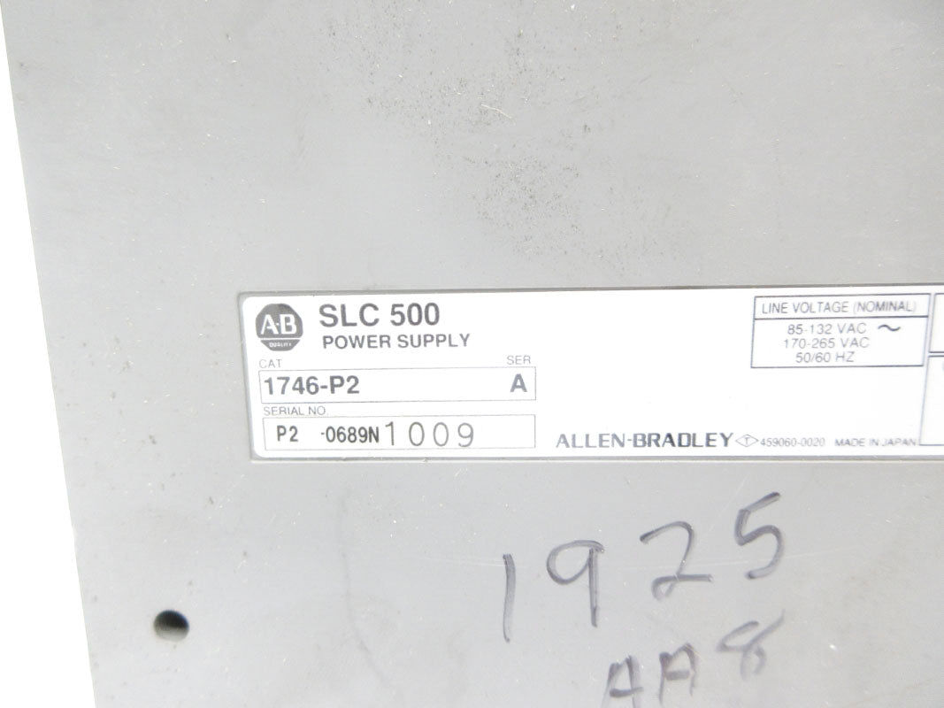 ALLEN BRADLEY 1746-P2 SER. A 85-265VAC UNMP