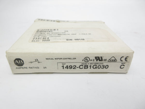 ALLEN BRADLEY 1492-CB1G030 SER. C 277VAC 3A NSMP