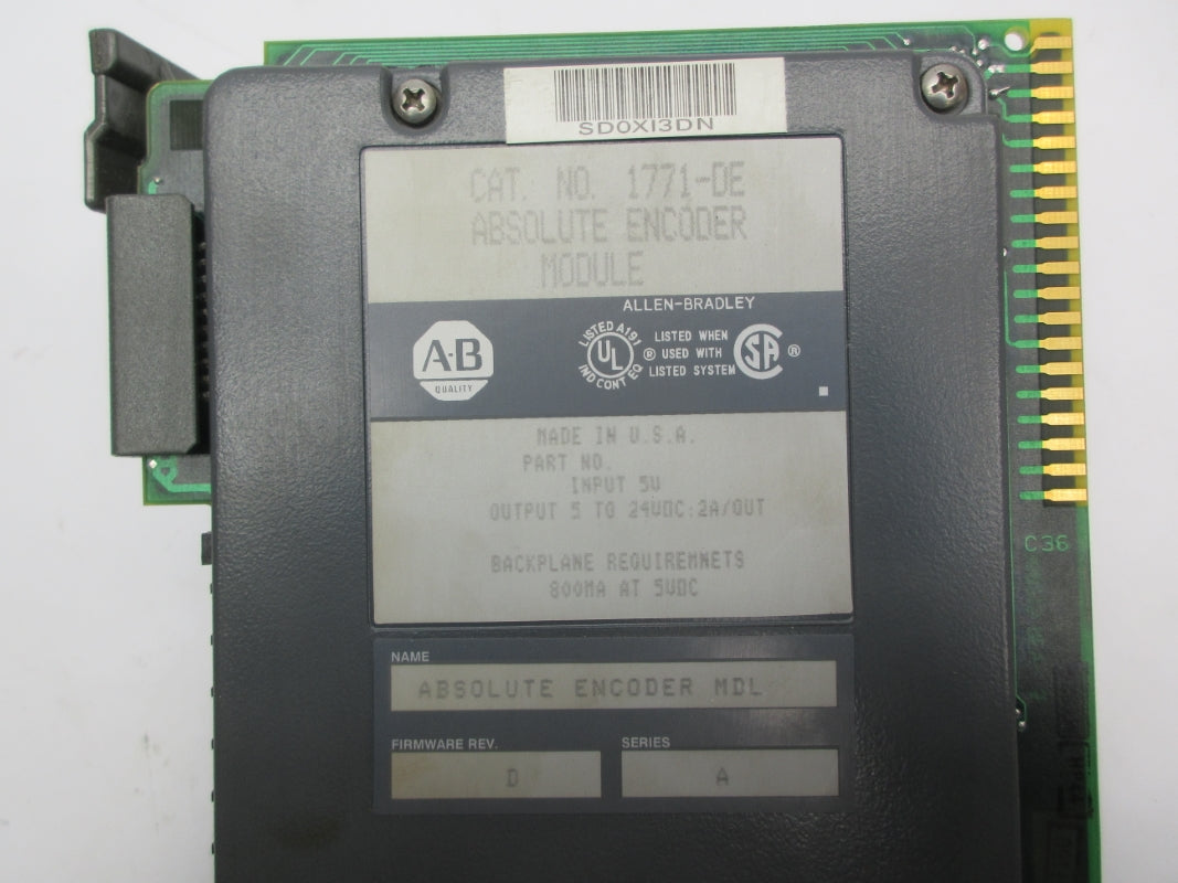 ALLEN BRADLEY 1771-DE SER. A F/W D 5V UNMP