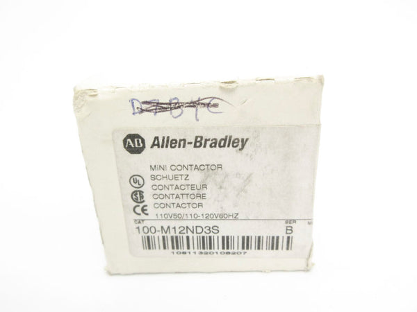 ALLEN BRADLEY 100-M12ND3S SER. B 110/120V 20A (WH) NSMP