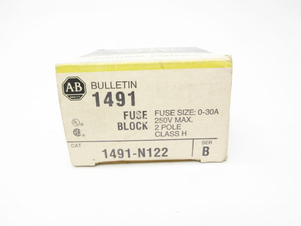 ALLEN BRADLEY 1491-N122 SER. B 250V 0-30A (BK/YL) NSMP