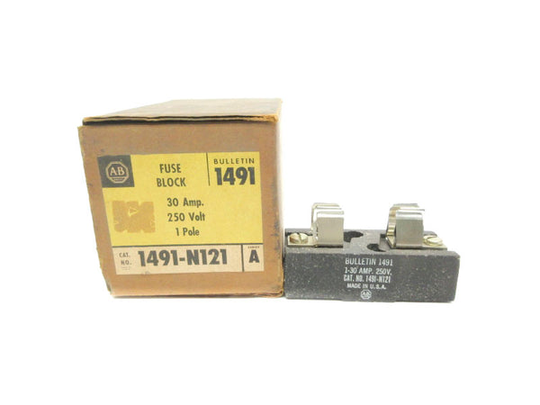 ALLEN BRADLEY 1491-N121 SER. A 250V 1-30A (BR/YL) NSMP