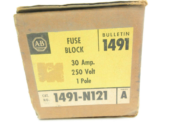 ALLEN BRADLEY 1491-N121 SER. A 250V 1-30A (BR/YL) NSMP
