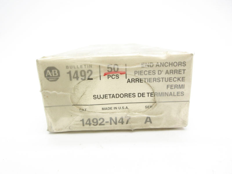 ALLEN BRADLEY 1492-N47 SER. A (PKG OF 50) (GY/BL) NSFS