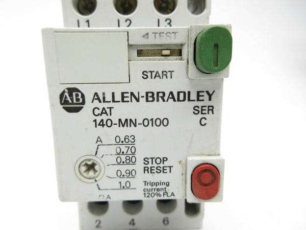ALLEN BRADLEY 140-MN-0100 SER. C 600V 0.63-1.0A UNMP