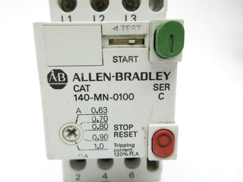 ALLEN BRADLEY 140-MN-0100 SER. C 600V 0.63-1.0A UNMP