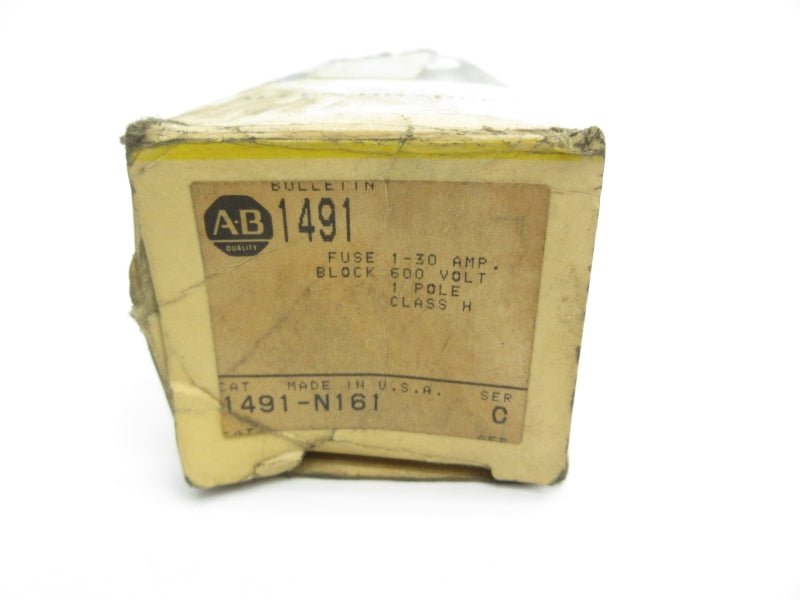 ALLEN BRADLEY 1491-N161 SER. C 600V 1-30A (BK/YL) NSMP
