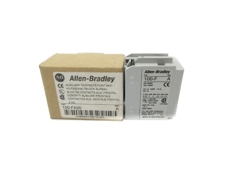 ALLEN BRADLEY 100-FA20 SER. A 600VAC 10A (BR/WH) NSMP