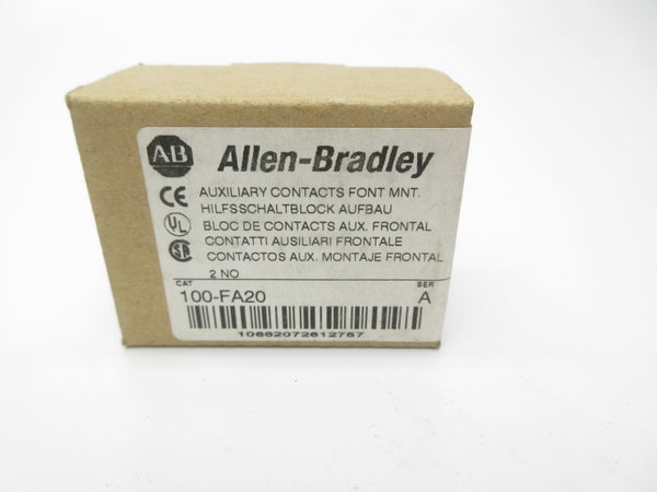 ALLEN BRADLEY 100-FA20 SER. A 600VAC 10A (BR/WH) NSMP