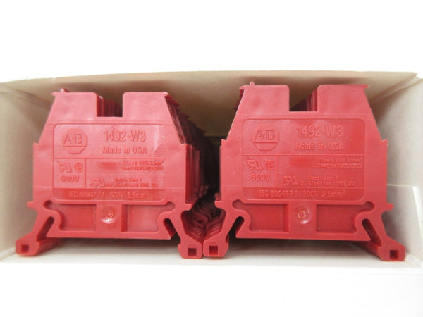 ALLEN BRADLEY 1492-W3-RE SER. B 600V (PKG OF 50) (WH) NSMP-OEM