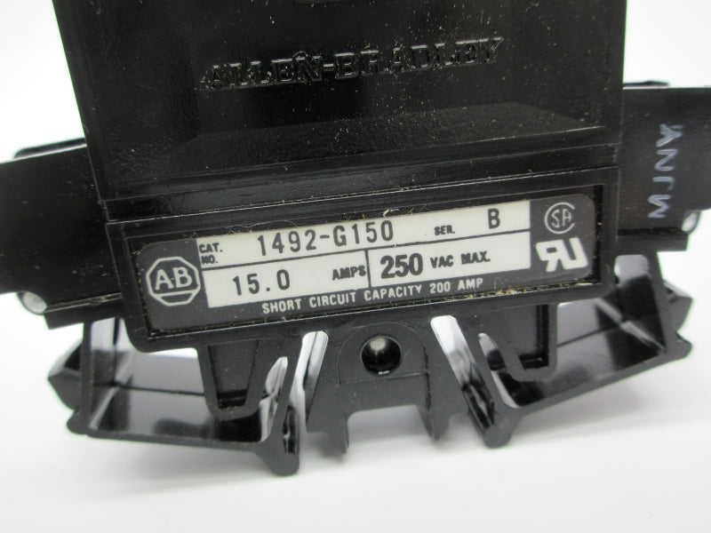 ALLEN BRADLEY 1492-G150 SER. B 250VAC 15.0A NSNP
