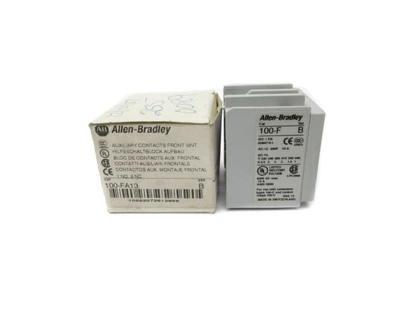 ALLEN BRADLEY 100-FA13 SER. B 600VAC 10A (WH) NSMP