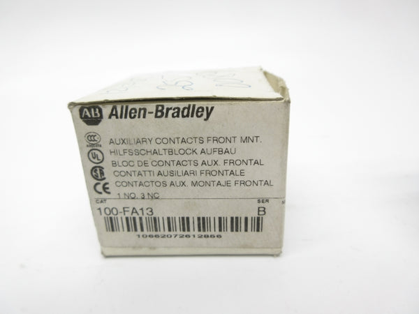ALLEN BRADLEY 100-FA13 SER. B 600VAC 10A (WH) NSMP