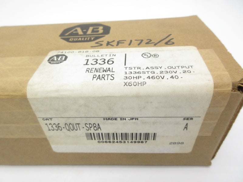 ALLEN BRADLEY 1336-QOUT-SP8A SER. A 230/460V NSFS