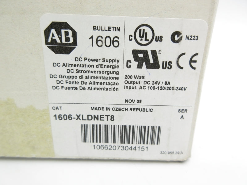 ALLEN BRADLEY 1606-XLDNET8 SER. A 240V 5/2.3A (WH) NSMP