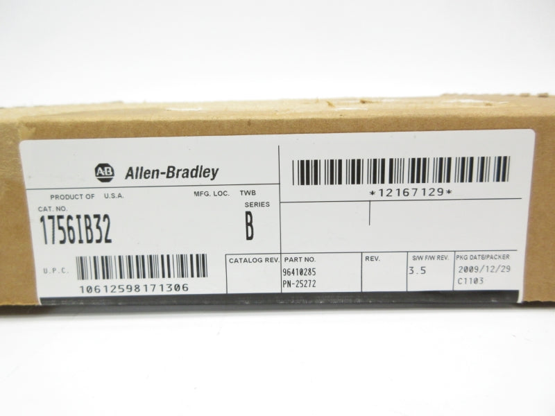 ALLEN BRADLEY 1756-IB32 SER. B F/W 3.5 DATE: 2009 NSFS