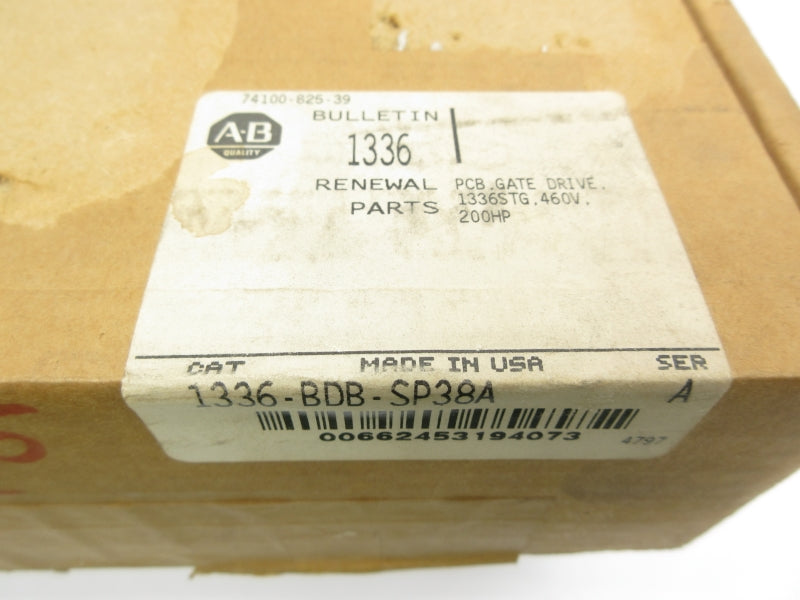 ALLEN BRADLEY 1336-BDB-SP38A 74101-169-57 SER. A REV. G 460V NSMP
