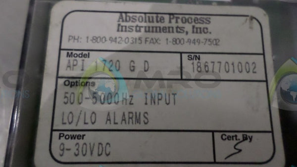 API INC. 1720GD RELAY  NSNP