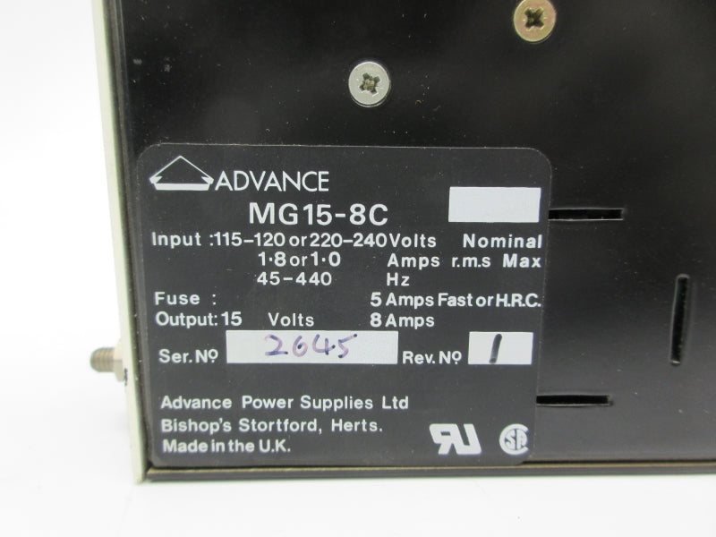 ADVANCE MG15-8C 240V 1.8A NSNP