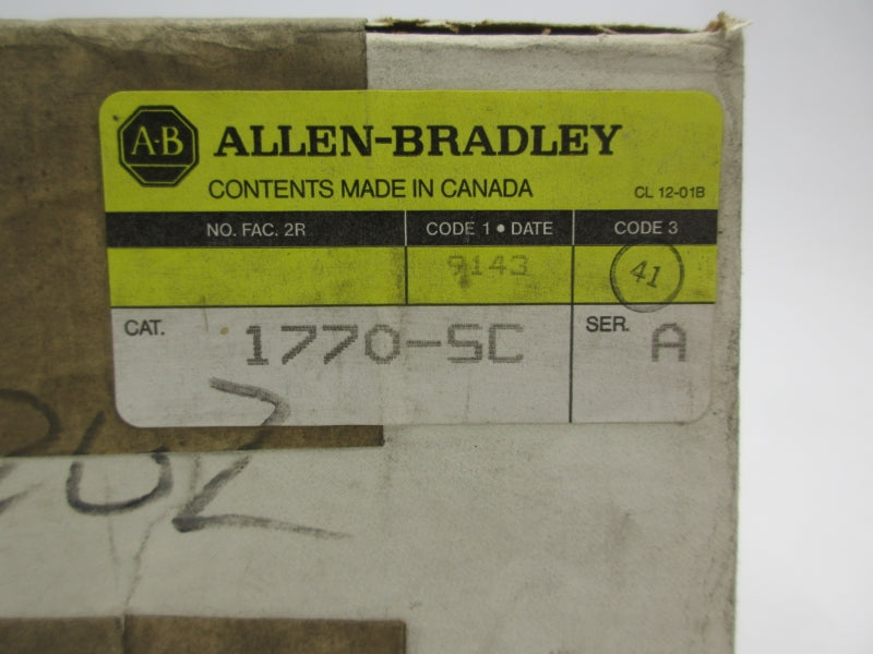ALLEN BRADLEY 1770-SC SER. A (WH/YL) NSFS