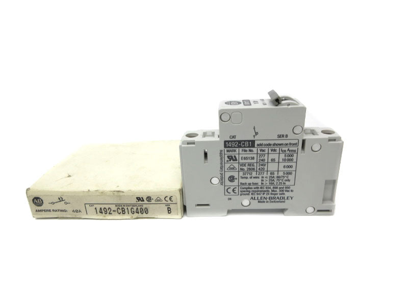 ALLEN BRADLEY 1492-CB1G400 SER. B 277VAC 40A NSMP