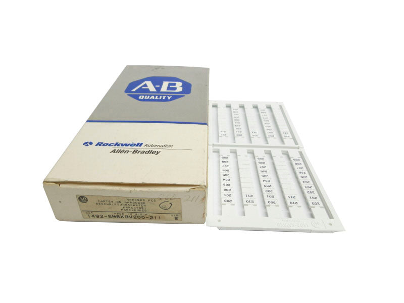 ALLEN BRADLEY 1492-SM6X9V200-211 SER. B (PKG OF 5) (GY/BL) NSMP
