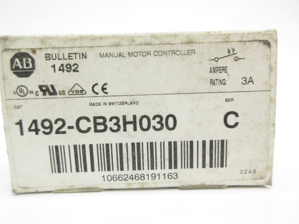 ALLEN BRADLEY 1492-CB3H030 SER. C 277V 3A NSMP