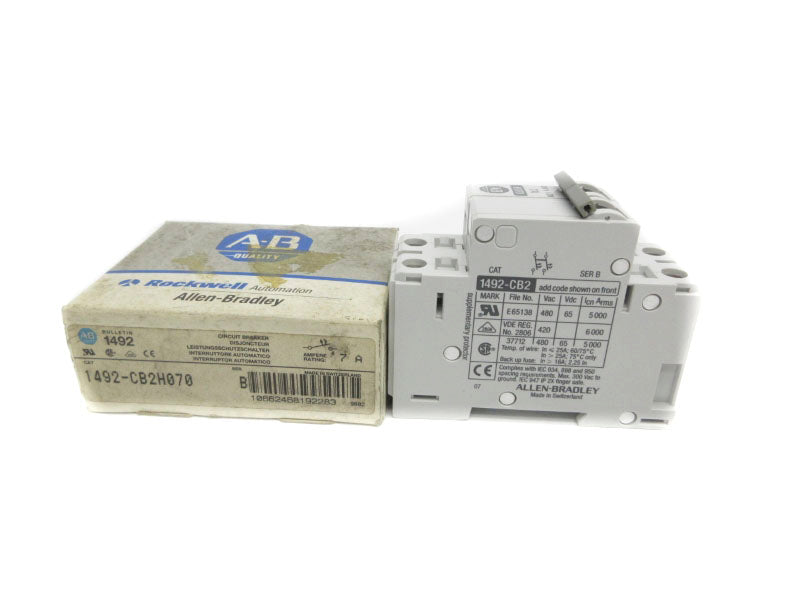 ALLEN BRADLEY 1492-CB2H070 SER. B 480VAC 7A NSMP