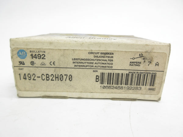 ALLEN BRADLEY 1492-CB2H070 SER. B 480VAC 7A NSMP