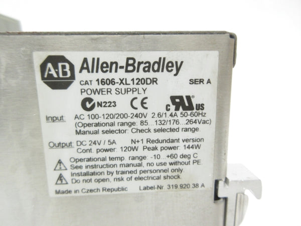 ALLEN BRADLEY 1606-XL120DR SER. A 100-120/200-240VAC 2.6/1.4A NSNP