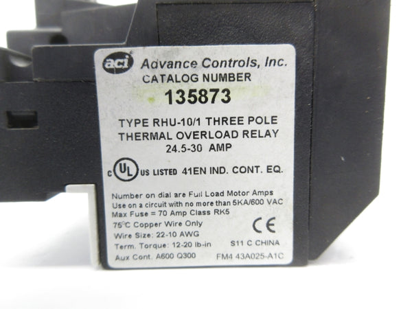 ACI 135873 600VAC 24.5-30A NSNP