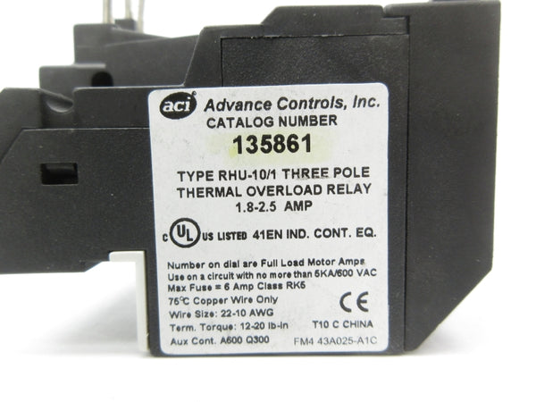 ACI 135861 600VAC 1.8-2.5A NSNP