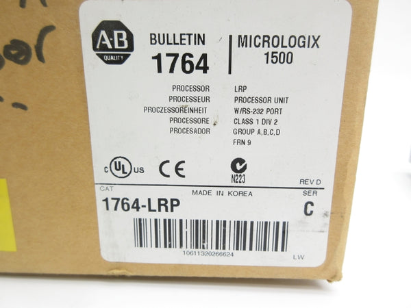 ALLEN BRADLEY 1764-LRP SER. C F/W 9 5VDC NSMP