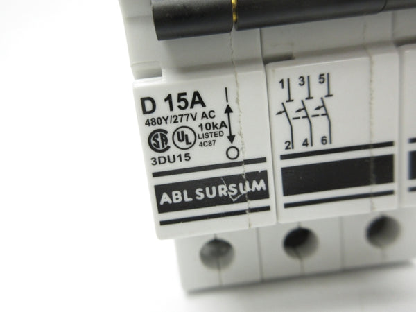 ABL SURSUM 3DU15 277VAC 15A NSNP