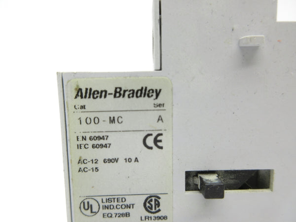 ALLEN BRADLEY 100-MCA02 SER. A 600VAC 10A NSNP