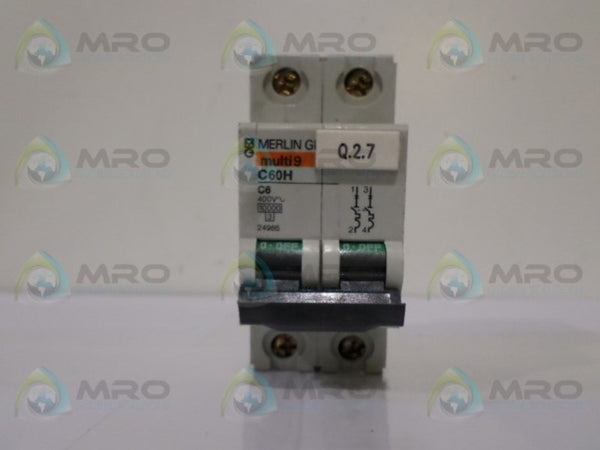 MERLIN GERIN 24985 CIRCUIT BREAKER 6A  UNMP