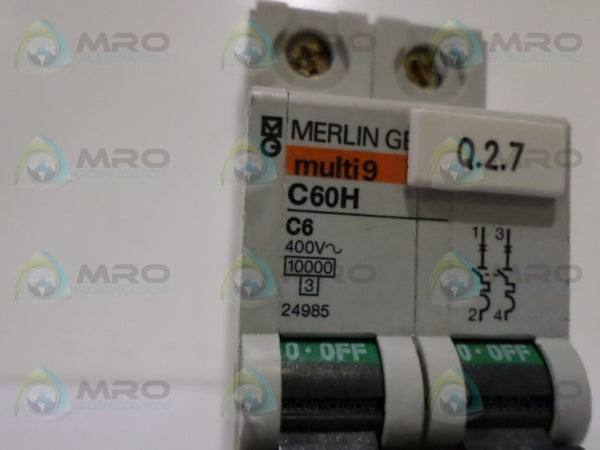 MERLIN GERIN 24985 CIRCUIT BREAKER 6A  UNMP