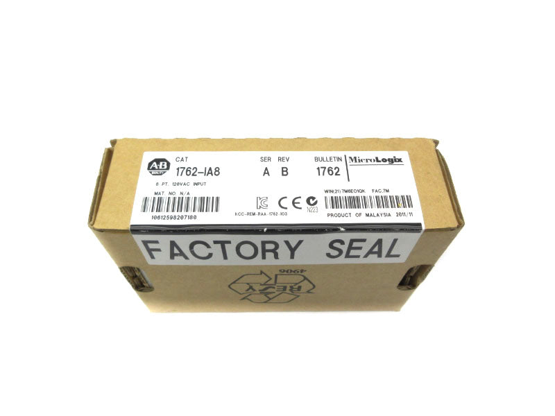 ALLEN BRADLEY 1762-IA8 SER. A 120VAC DATE: 2011 NSFS