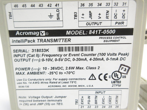 ACROMAG 841T-0500 100V NSNP