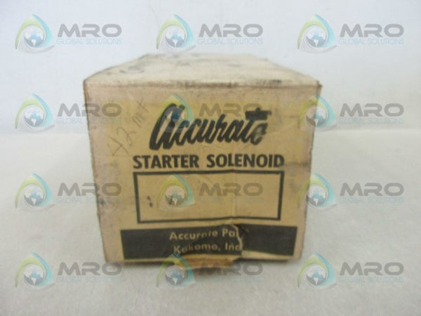 ACCURATE 7-942 STARTER SOLENOID  NSMP