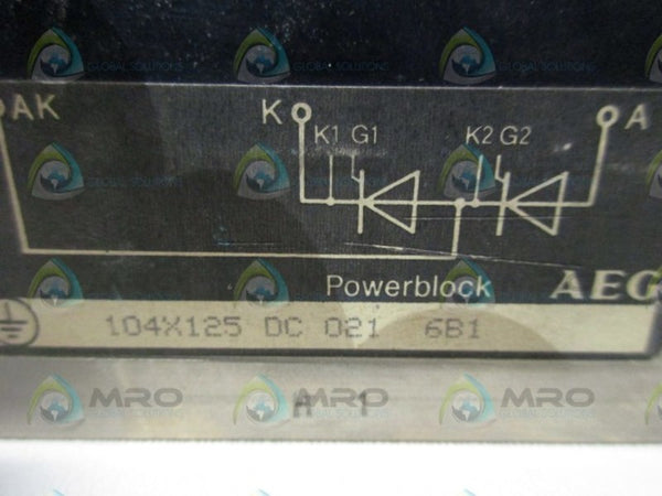 AEG 104X125-DC-021 POWER BLOCK  UNMP