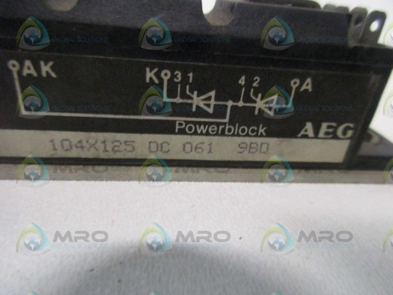 AEG 104X125DC061 POWER BLOCK  UNMP