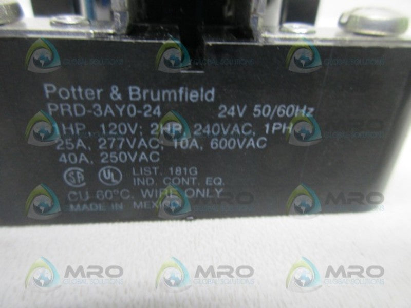 POTTER & BRUMFIELD PRD-3AY0-24 RELAY  NSMP