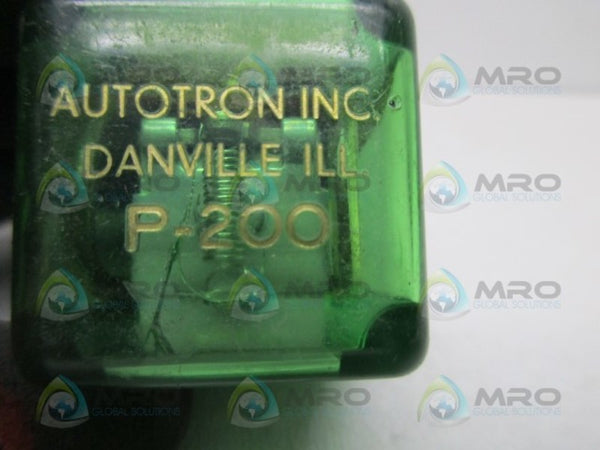 AUTOTRON P-200 RELAY PLUG IN  UNMP