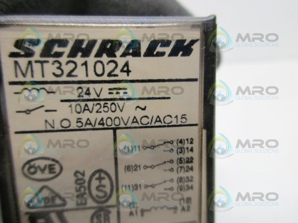 SCHRACK MT321024 RELAY  UNMP
